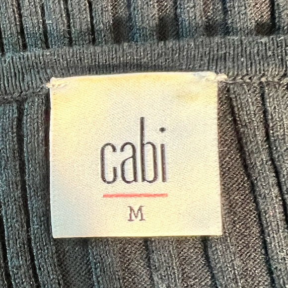 Cabi Black ‘Party’ Cardigan With Ruffle Hem, Ribbed, Cropped Outerwear, Size Md - Picture 9 of 11